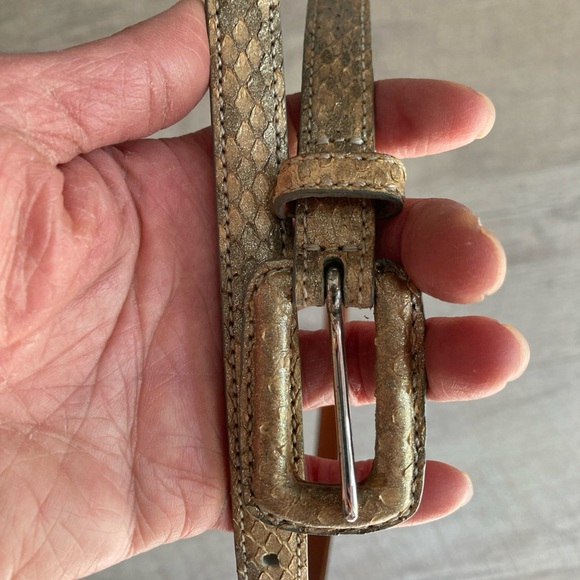 Authentic Ralph Lauren Python Belt Sz S - Picture 5 of 11